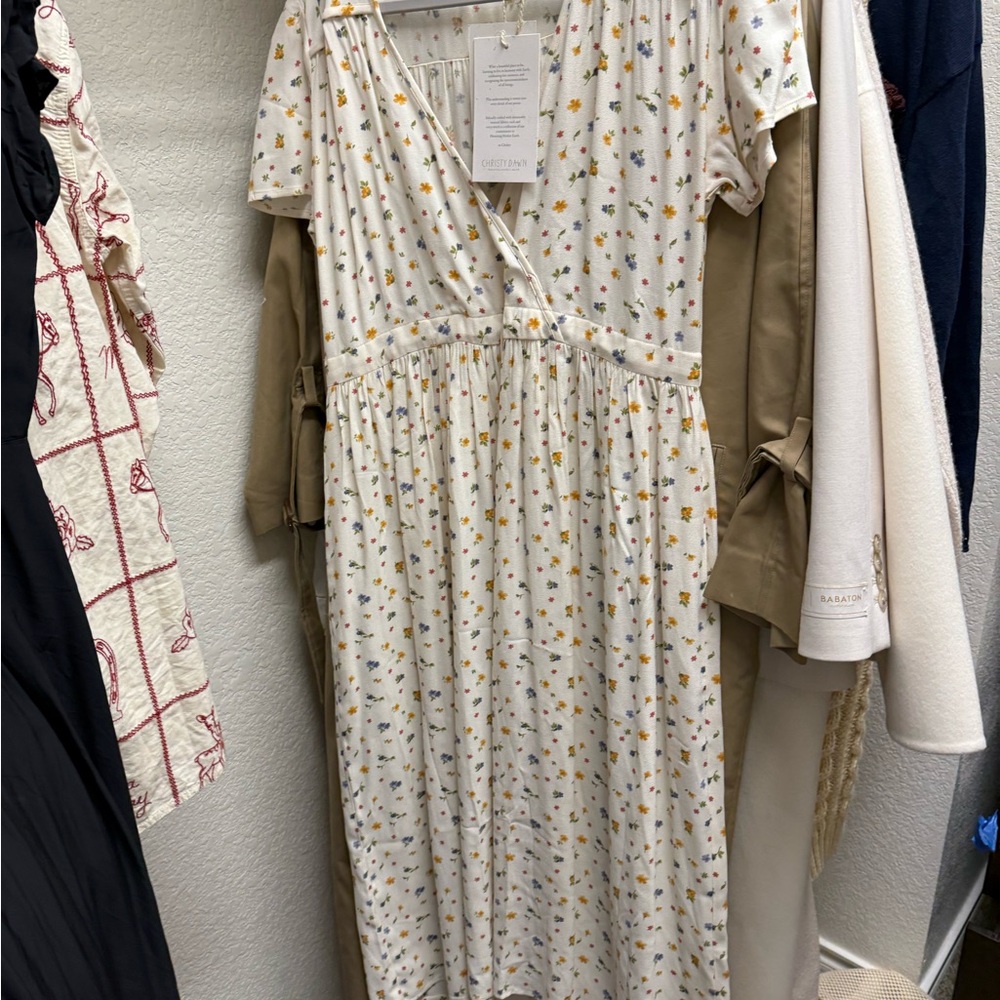 Christy Dawn Floral White Dress